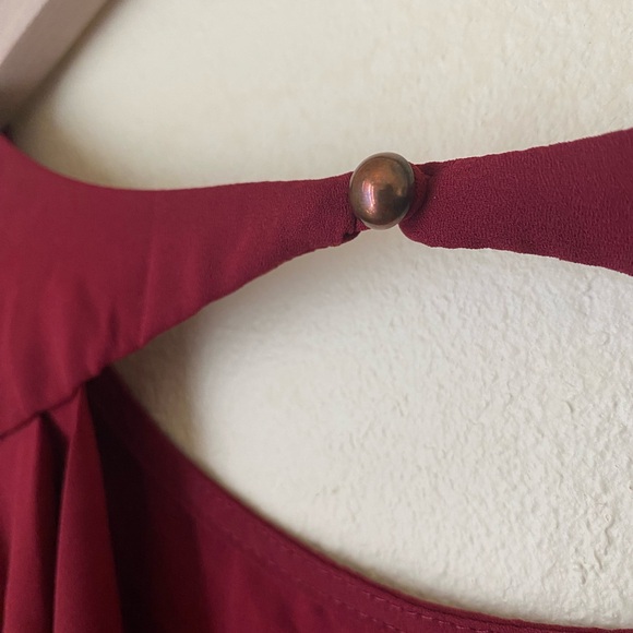 Lily White Open-back Semi-sheer Blouse - Picture 4 of 6